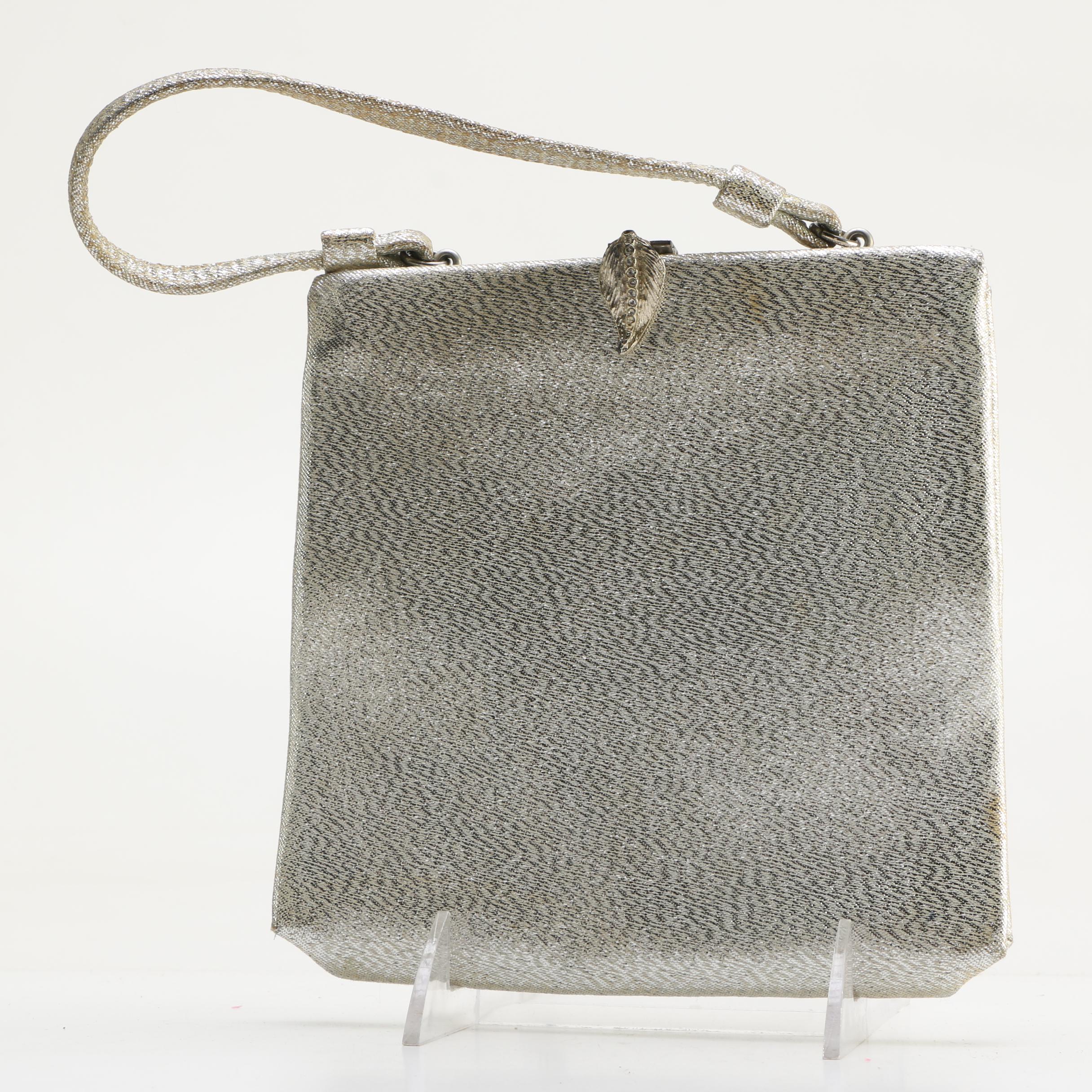 Vintage Lucite Confetti Barrel Purse and After Five Handbag