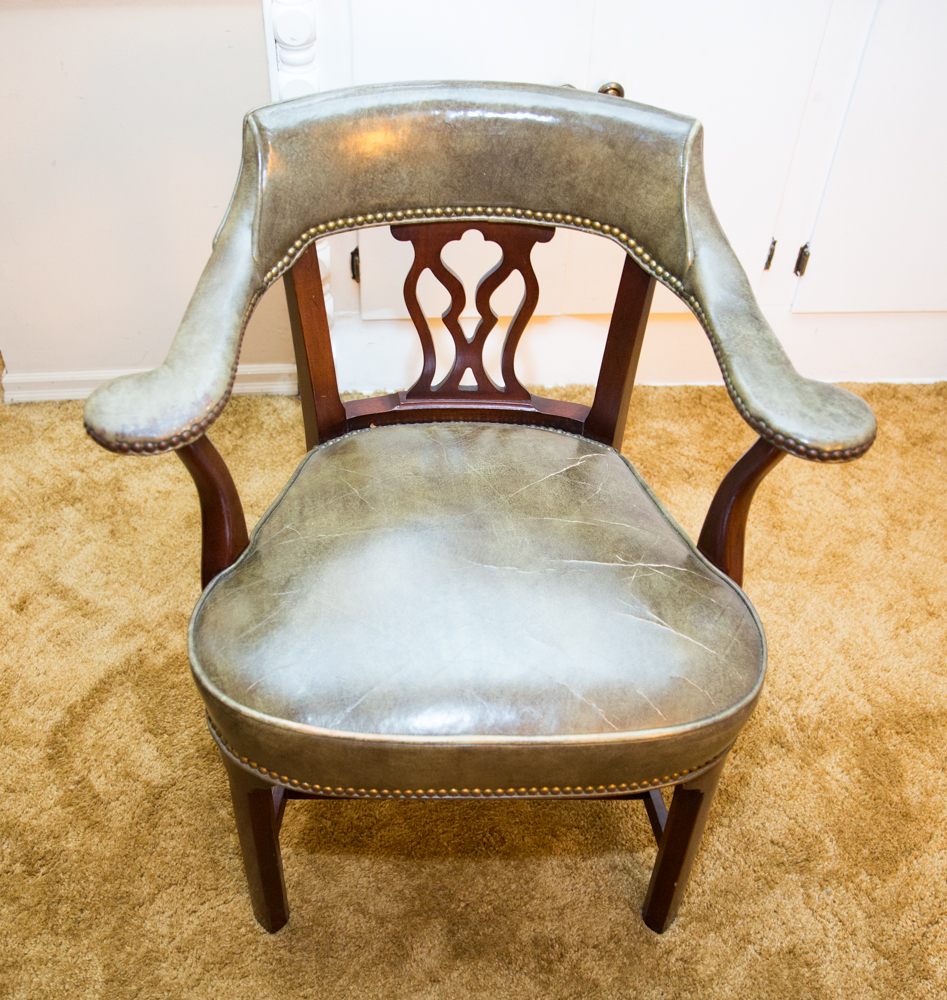 Vintage Library Armchairs by Hickory Chair Company