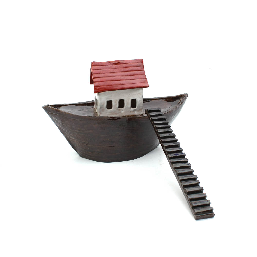 Hand Made Ceramic Noah's Ark Set