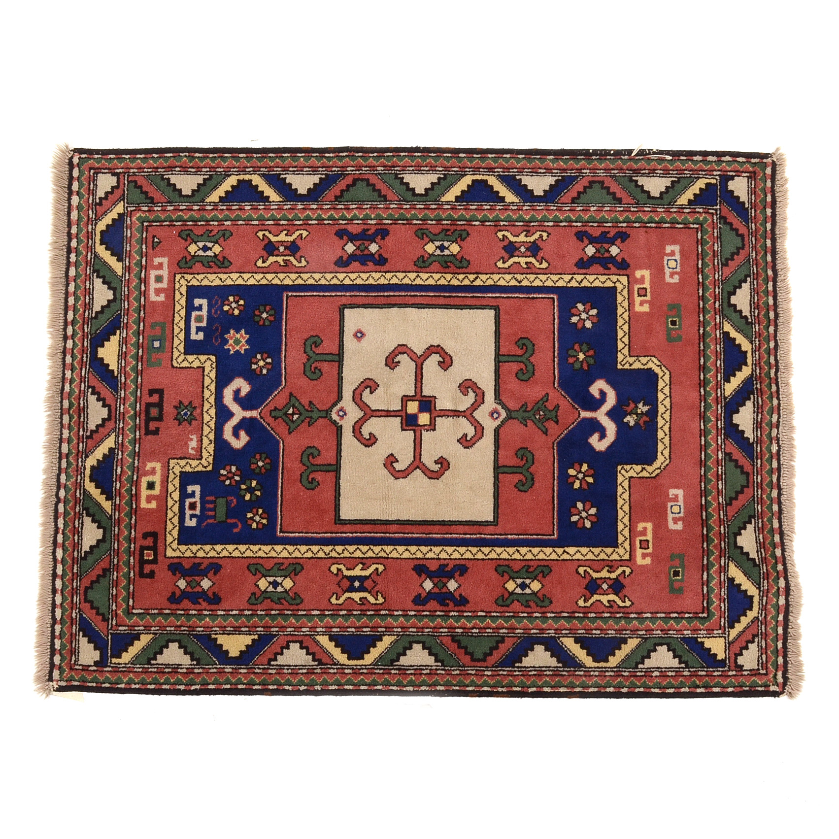 Caucasian Hand Woven Wool Prayer Rug