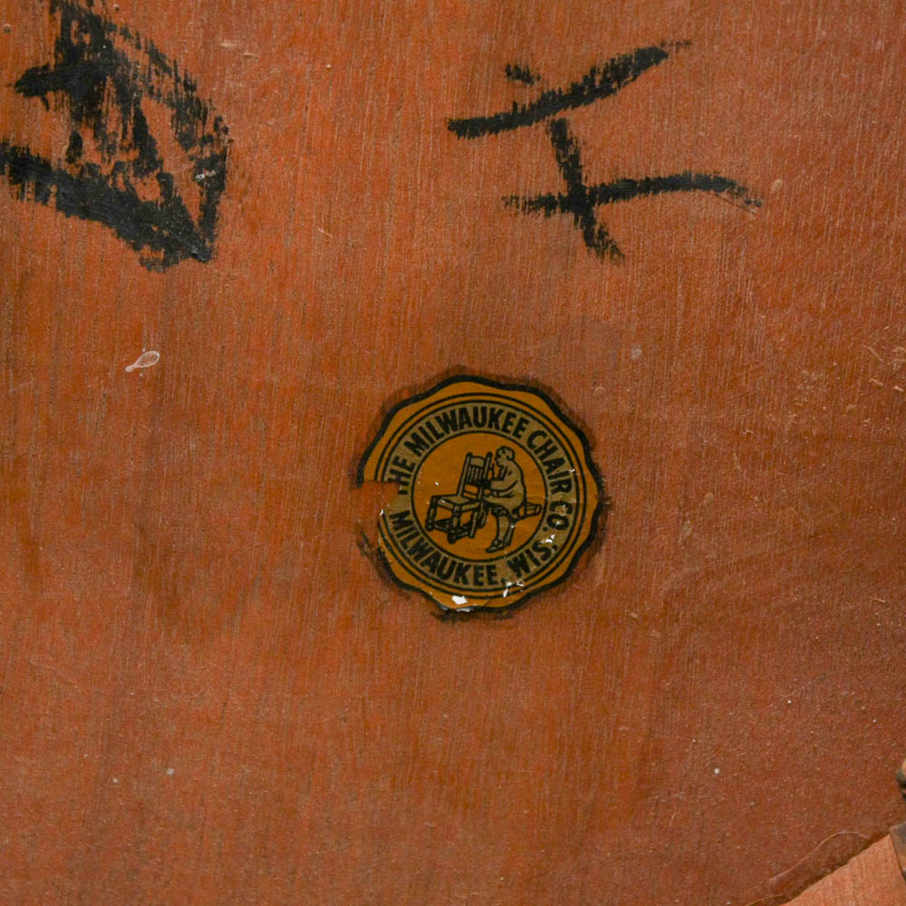 Set of Four Vintage Courtroom Chairs