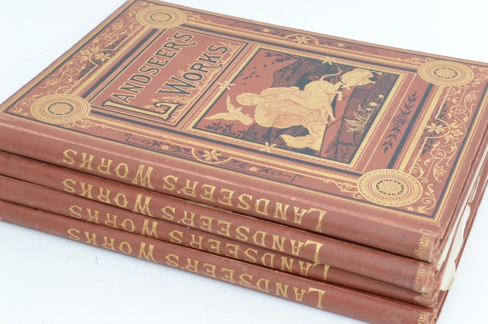 Four-Volume Set of "The Works Of Sir Edwin Landseer"