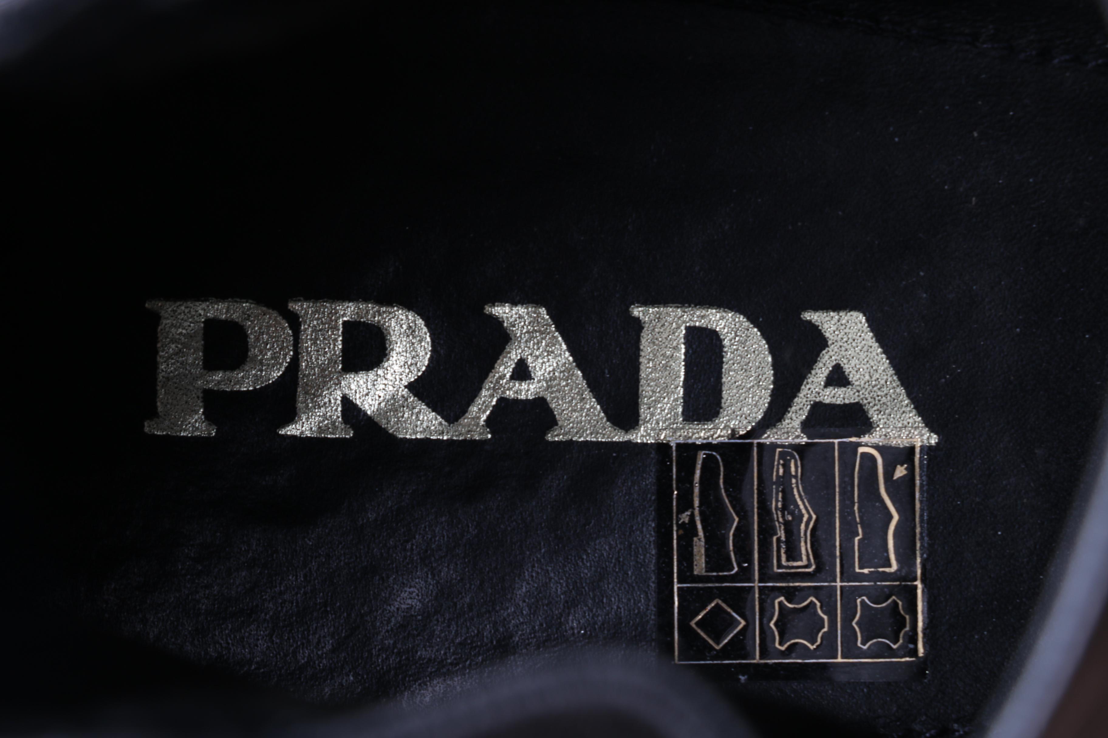 Men's Prada Saffiano Leather Chelsea Boots Size 10