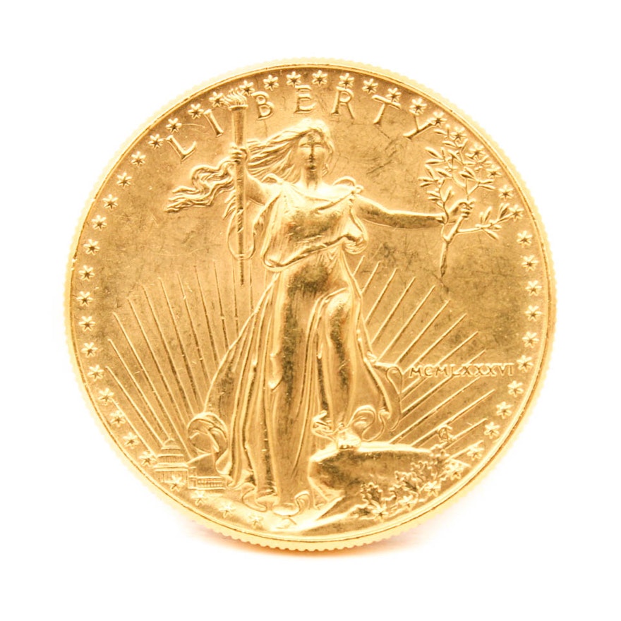 1986 One Ounce Fine Gold $50 American Eagle Gold Bullion Coin