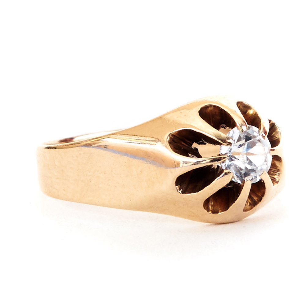 10K Yellow Gold Cubic Zirconia Ring
