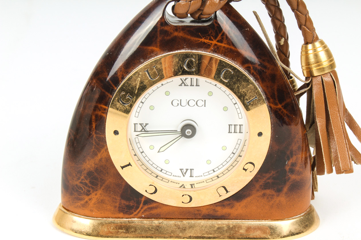 Gucci Marble Stirrup Clock