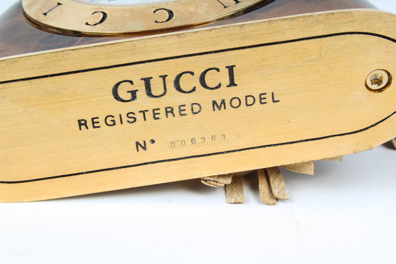 Gucci Marble Stirrup Clock