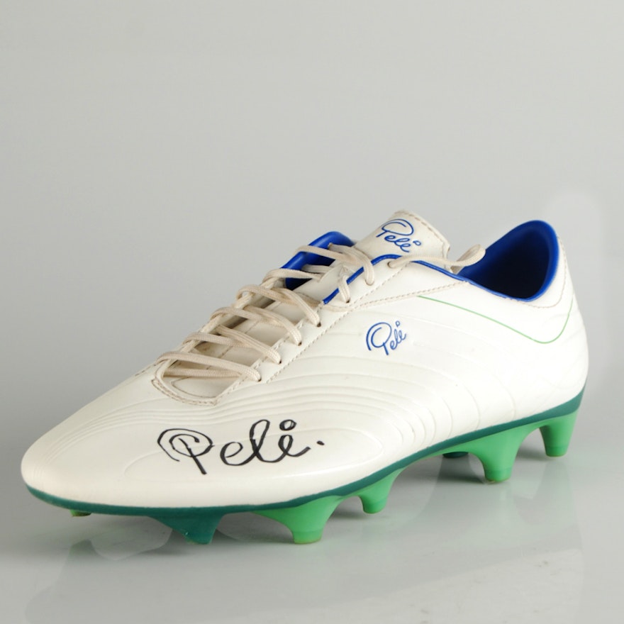 Pele's Autographed Soccer Cleat
