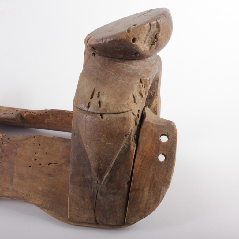 Antique Wood Saddle Mold