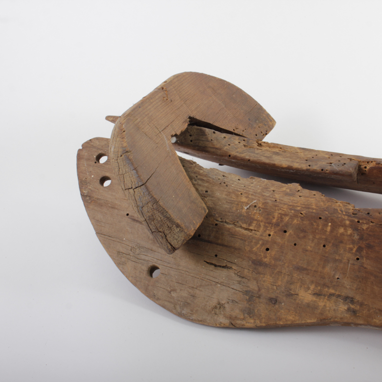 Antique Wood Saddle Mold