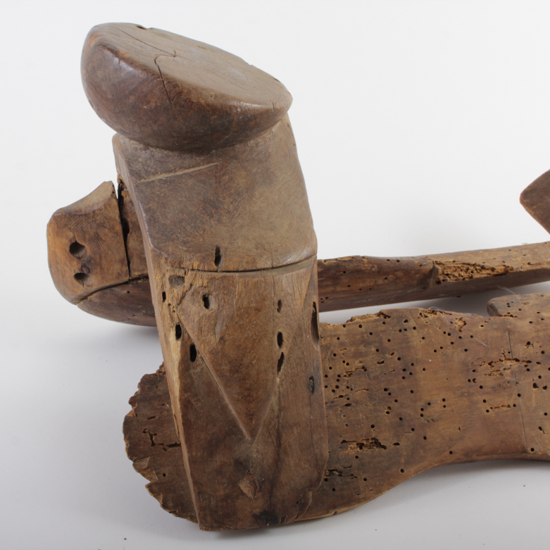 Antique Wood Saddle Mold