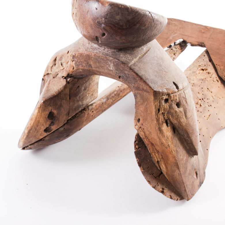 Antique Wood Saddle Mold