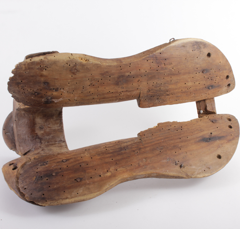 Antique Wood Saddle Mold