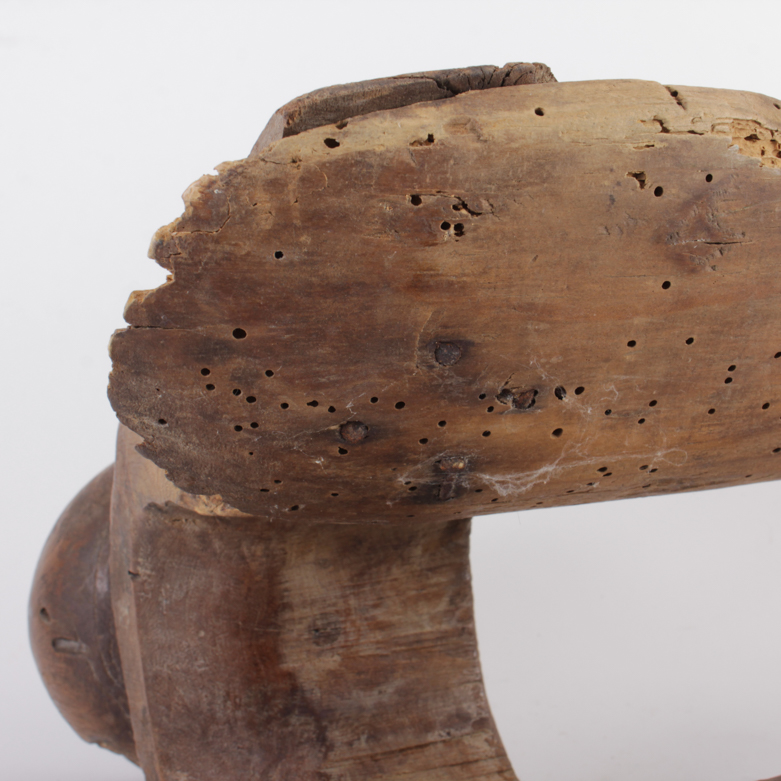 Antique Wood Saddle Mold