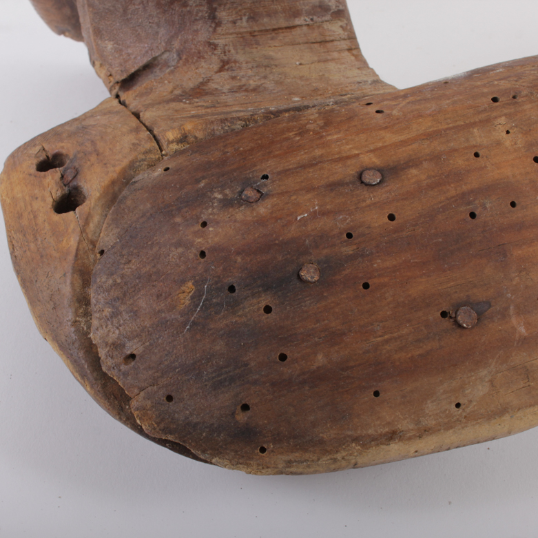 Antique Wood Saddle Mold