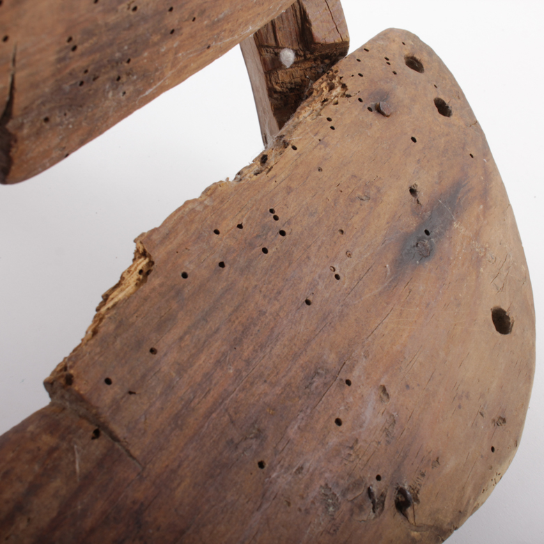 Antique Wood Saddle Mold