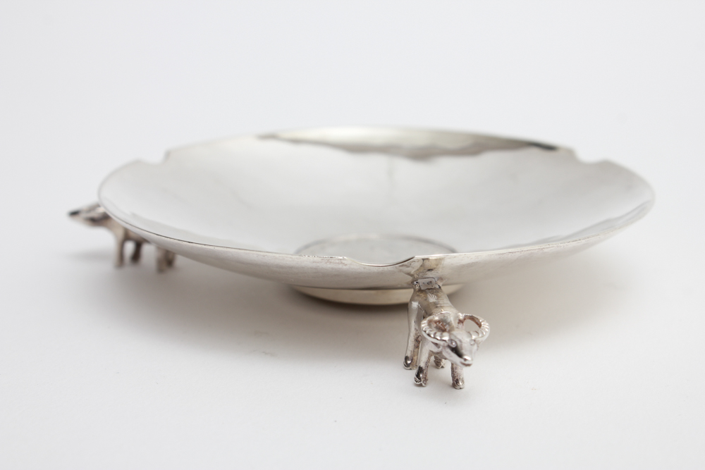 1944 Philippine Centavos Coin Sterling Silver Dish