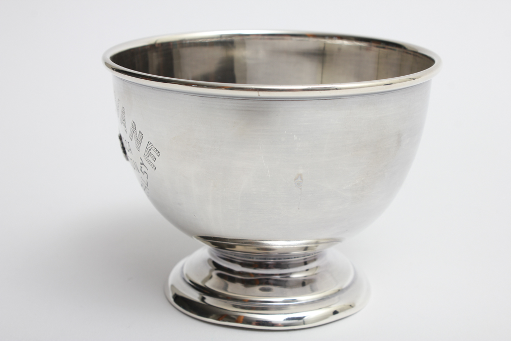 J. Wagner & Son Sterling Silver Engraved 1953 Award Bowl