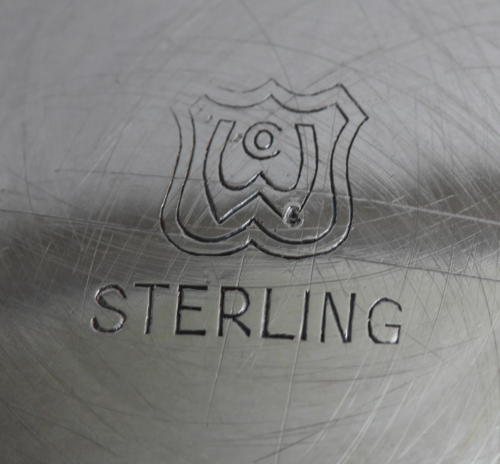 J. Wagner & Son Sterling Silver Engraved 1953 Award Bowl