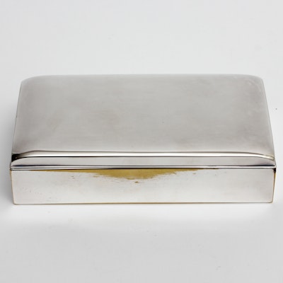 Silver Plate Cigarette Box by F. B. Rogers Silver Plate Cigarette Box by F. B. Rogers