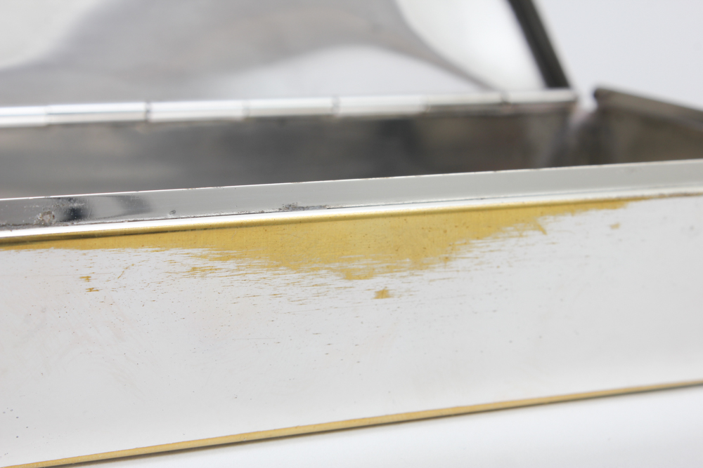 Silver Plate Cigarette Box by F. B. Rogers