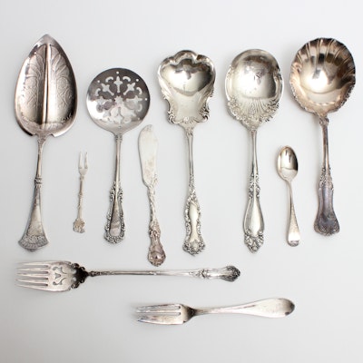 Collection of Silver Plate Utensils Collection of Silver Plate Utensils