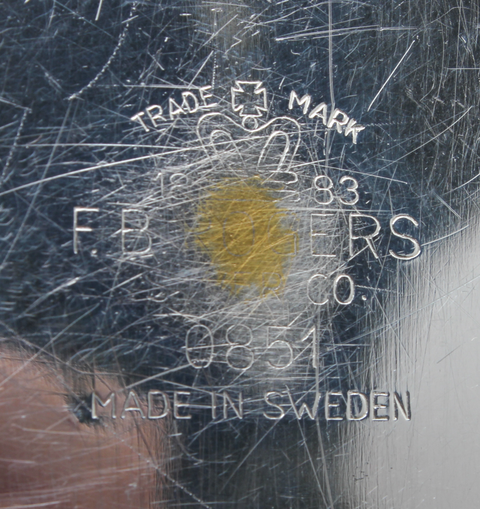 Silver Plate Cigarette Box by F. B. Rogers