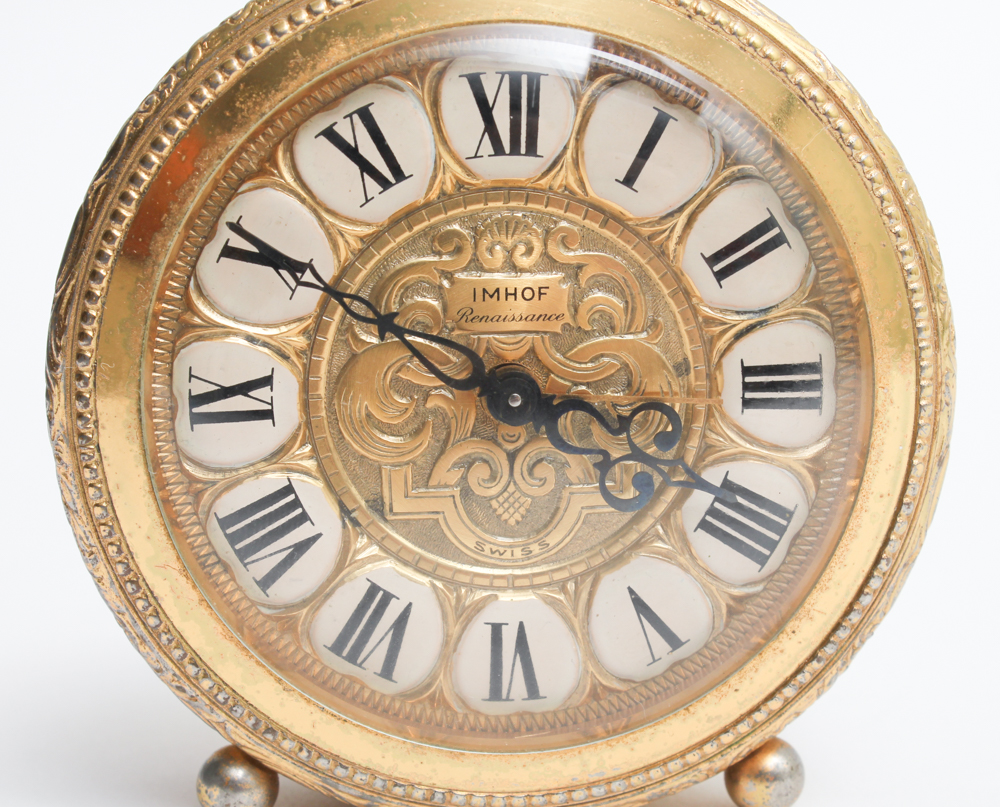 Imhof Swiss 15-Jewel 8-Day Shelf Clock