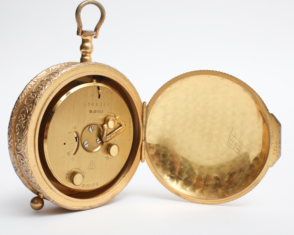 Imhof Swiss 15-Jewel 8-Day Shelf Clock