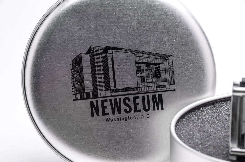 Sweda "Newseum" Genuine Leather Watch