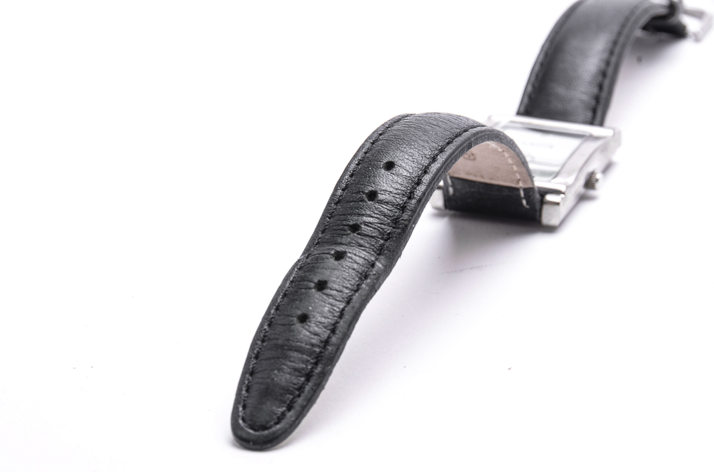 Sweda "Newseum" Genuine Leather Watch