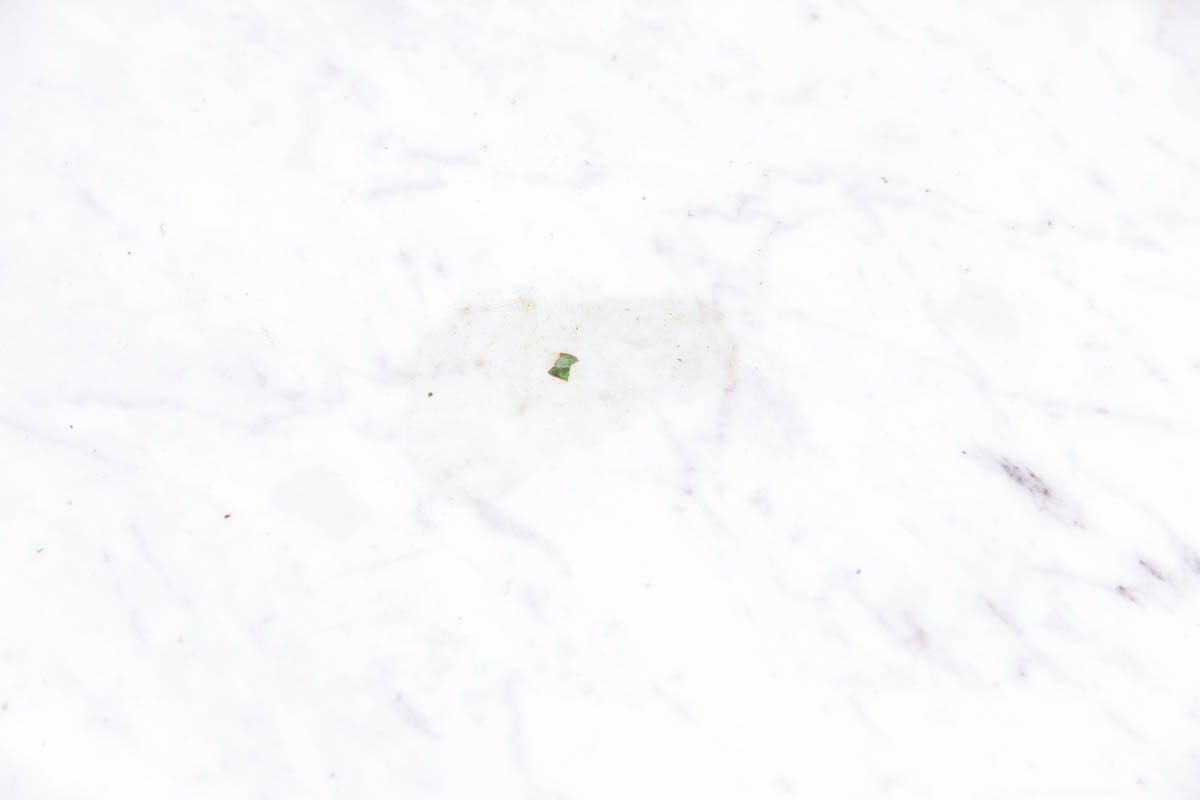 Marble Top Table with Cast Iron Base