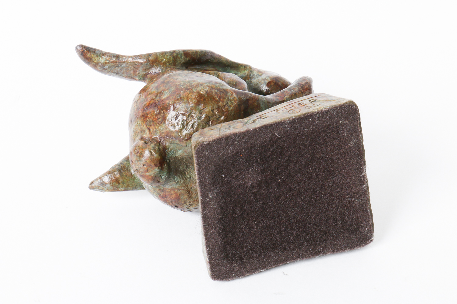 Bronze Rabbit Sculpture "Full Throttle" by GE Omer