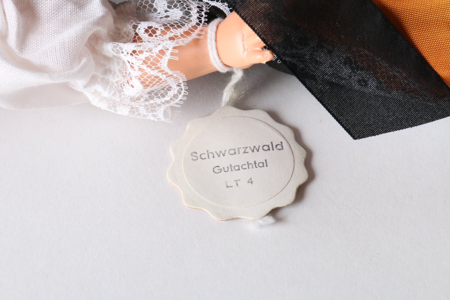 Circa 1940s Stoll's Trachtenpuppen Doll in Black Forest Costume