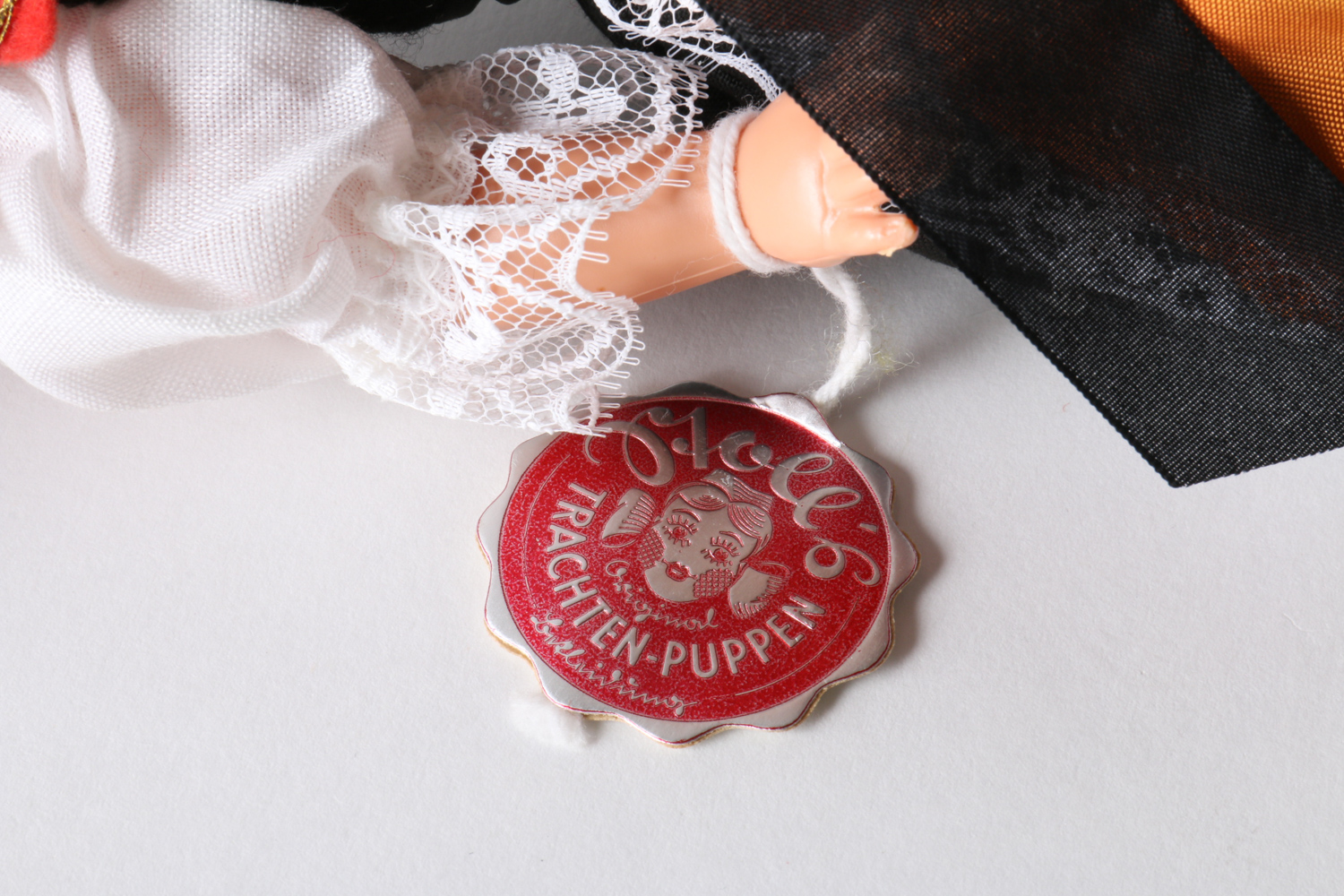 Circa 1940s Stoll's Trachtenpuppen Doll in Black Forest Costume