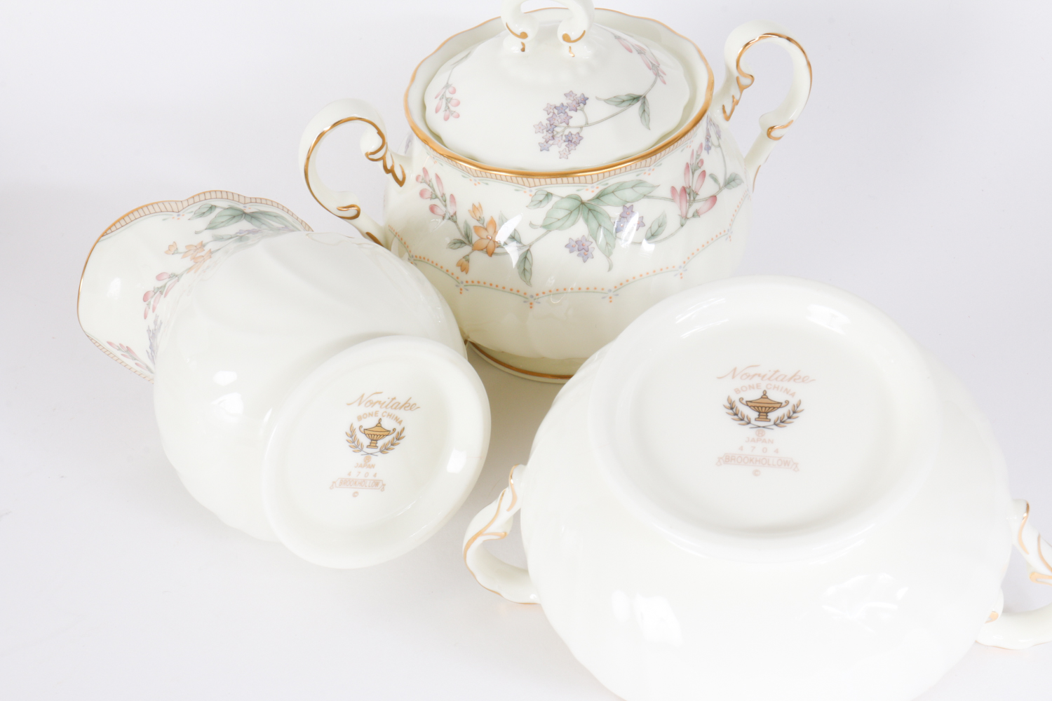 Noritake Brookhollow Bone China for Eight and Accessories