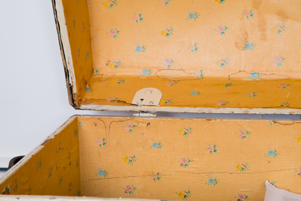 Vintage Painted Steamer Trunk