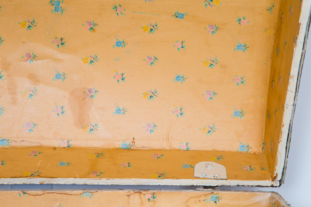 Vintage Painted Steamer Trunk