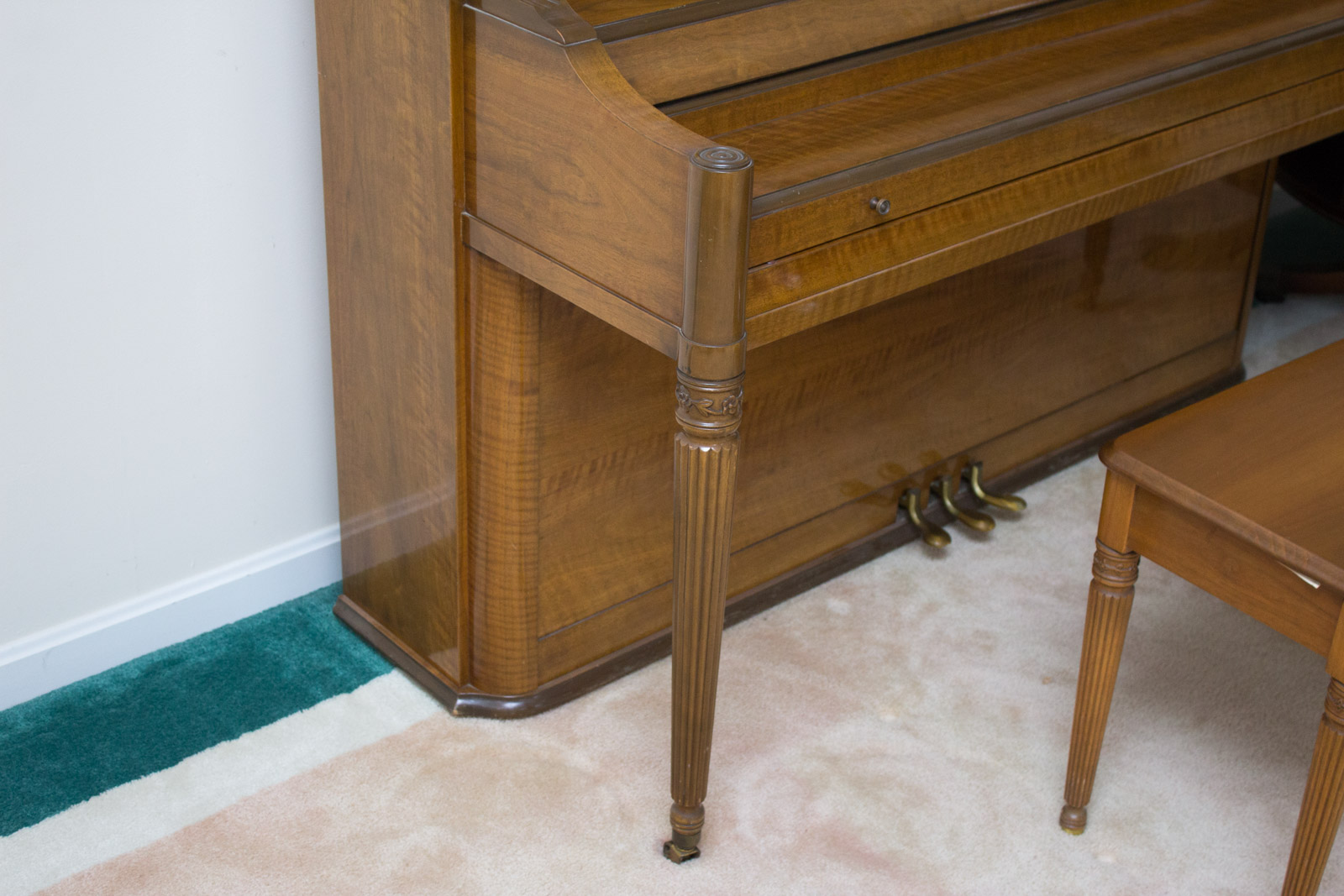 Vintage Kranich & Bach Console Piano With Bench