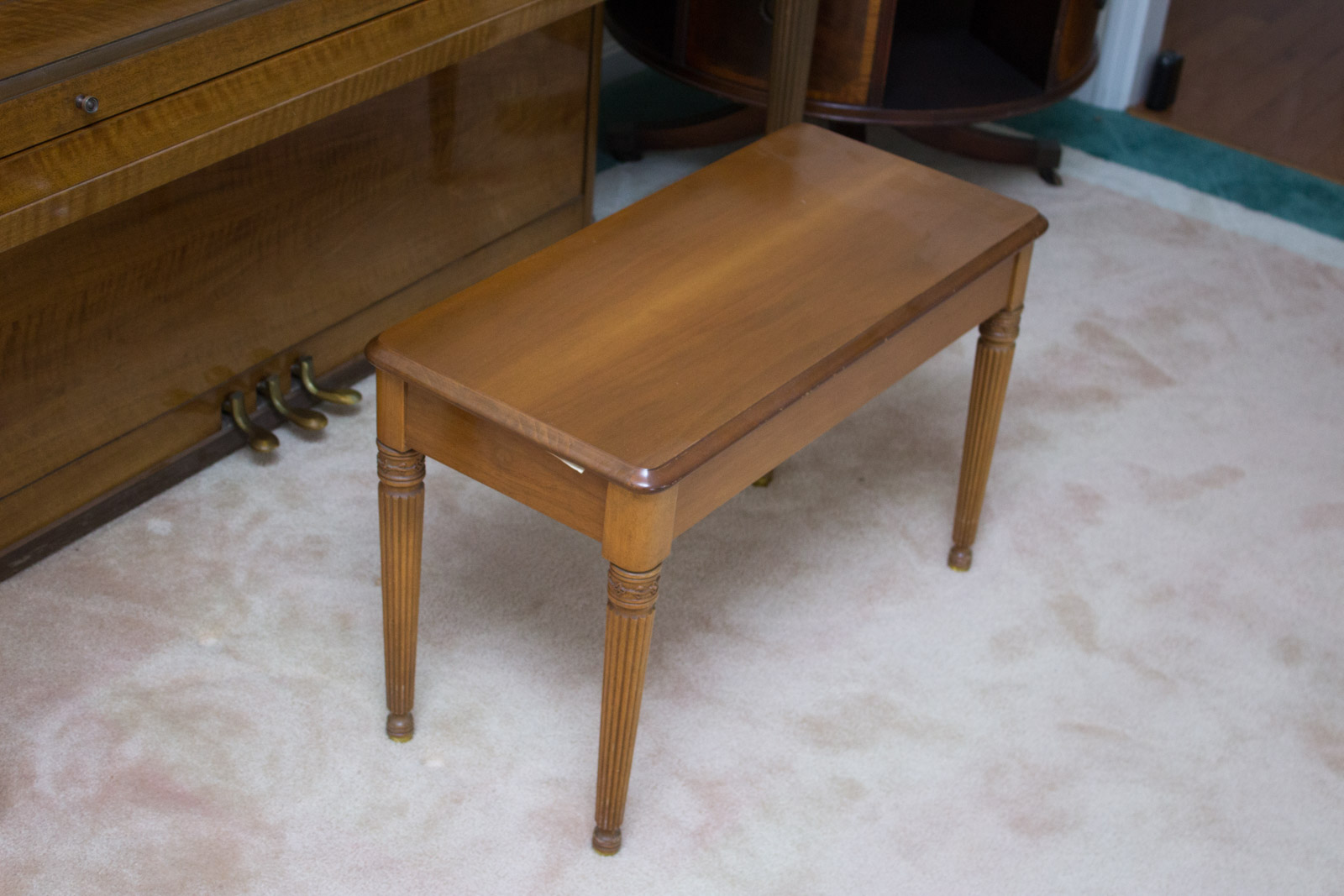 Vintage Kranich & Bach Console Piano With Bench