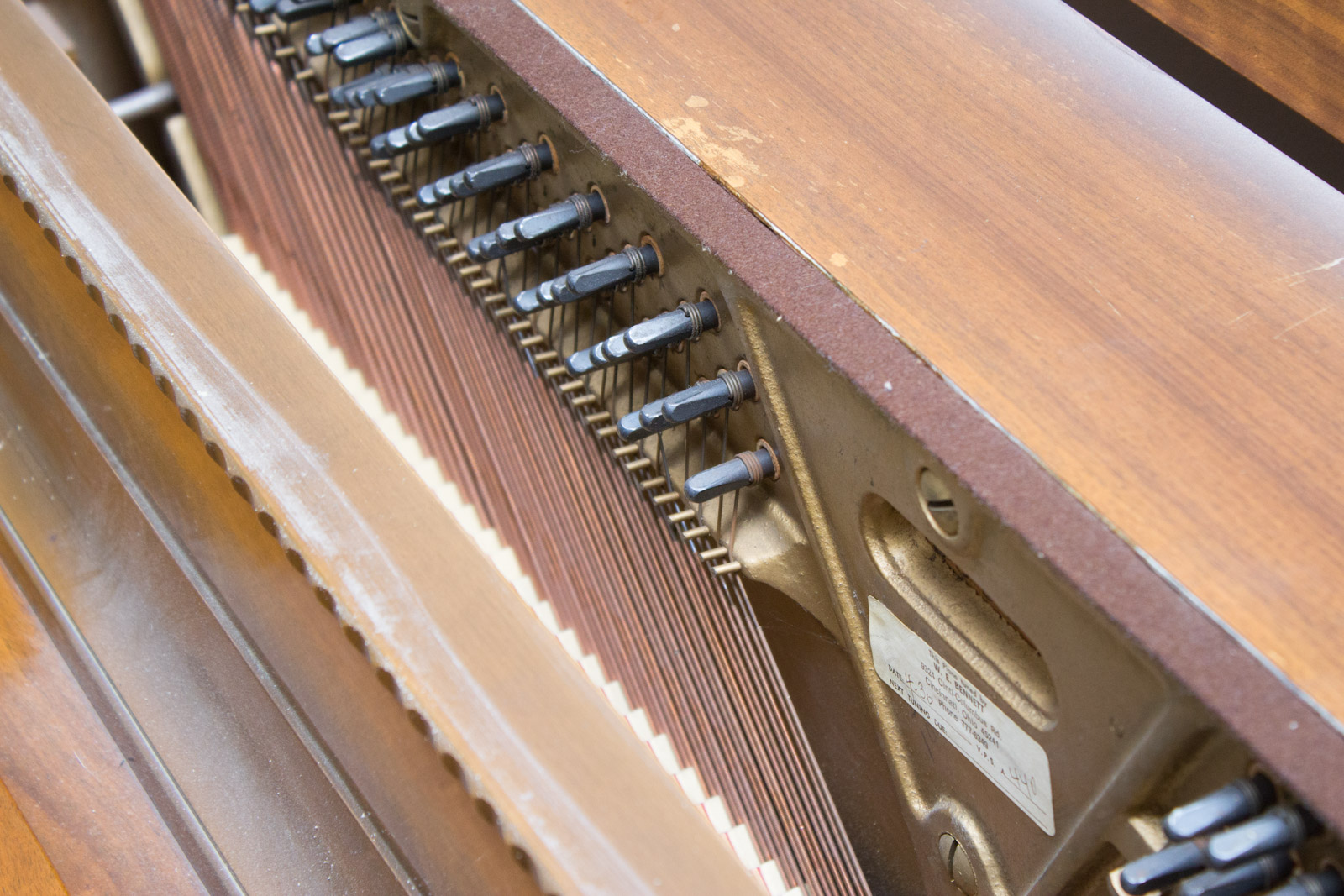 Vintage Kranich & Bach Console Piano With Bench