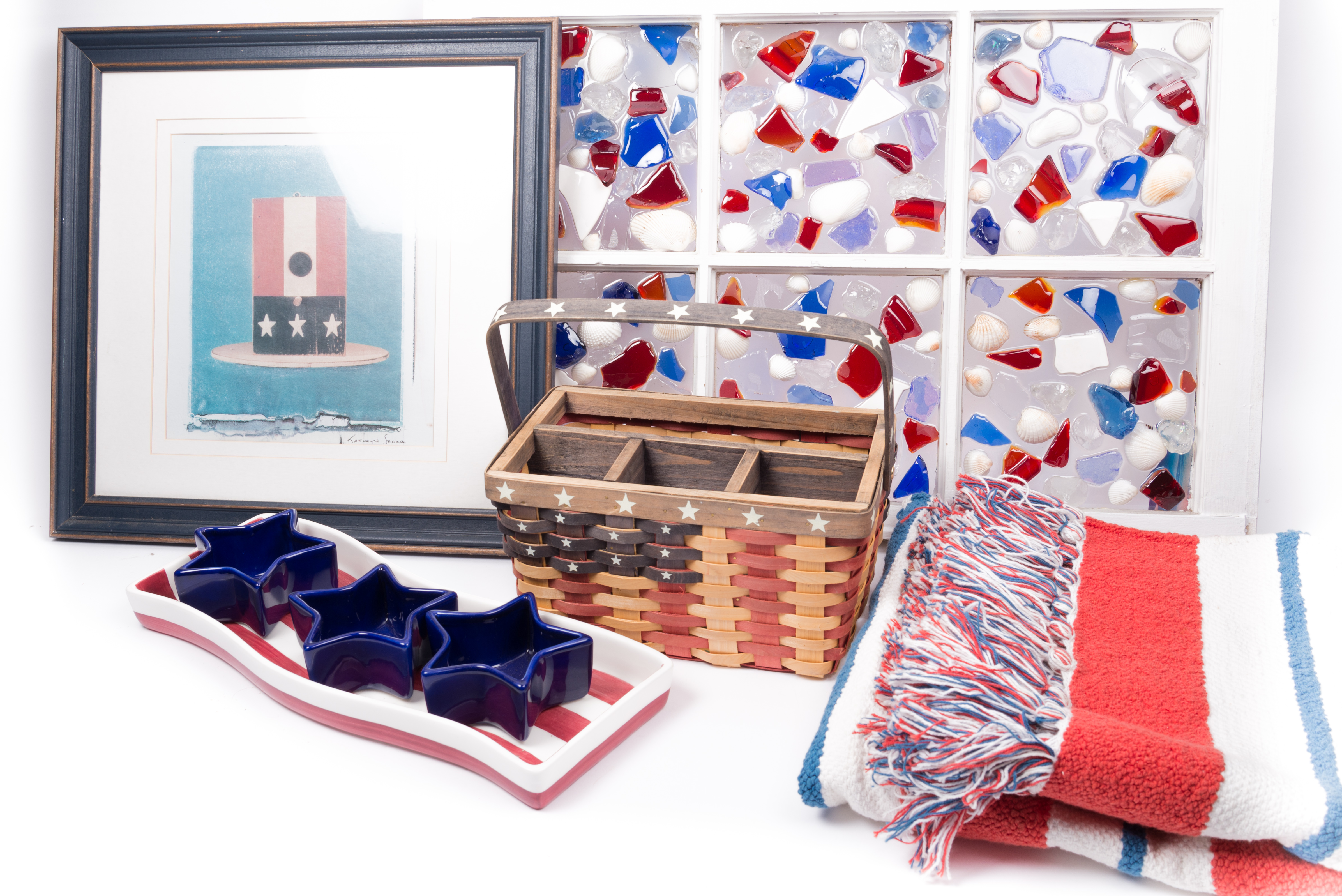 Collection of Red, White and Blue Décor
