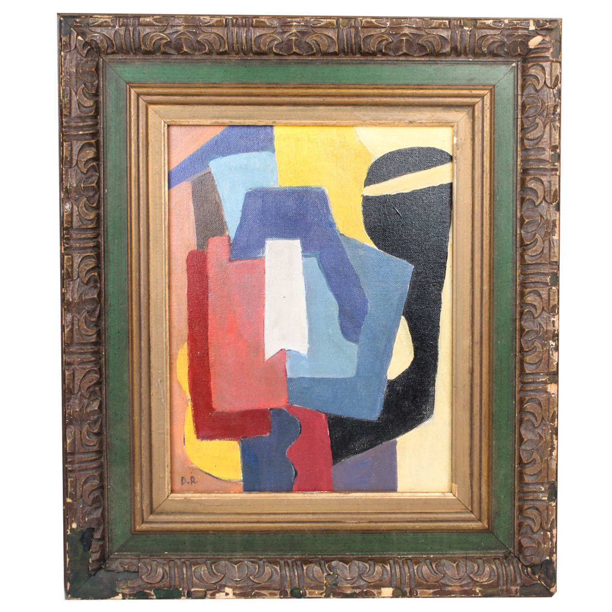 Signed Original Abstract Oil on Canvas