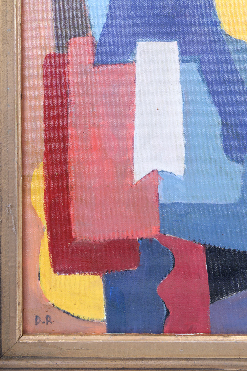 Signed Original Abstract Oil on Canvas