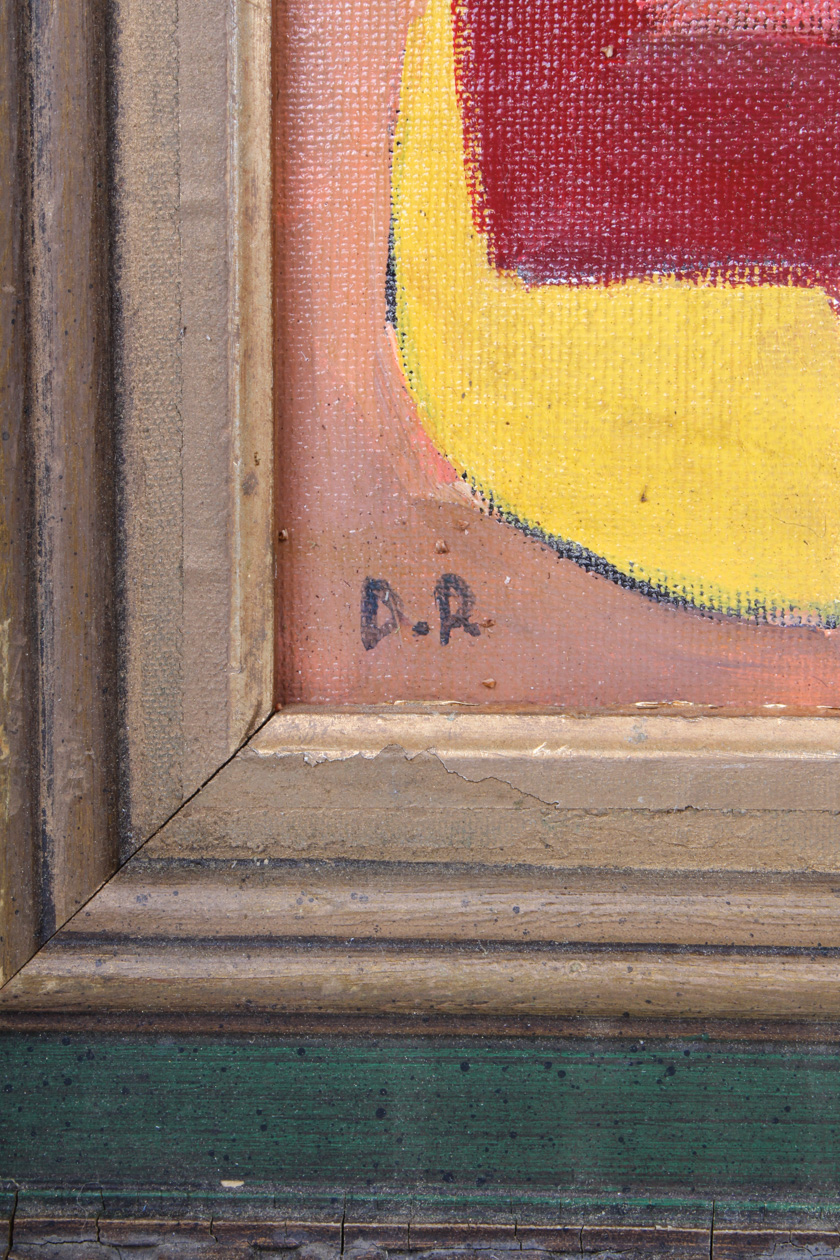 Signed Original Abstract Oil on Canvas