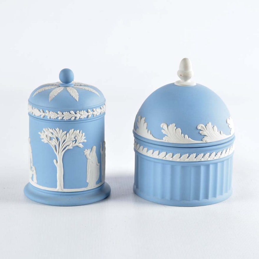 Wedgwood Domed Vanity Jars