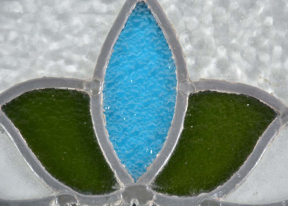 Small Leaded Glass Window Panel
