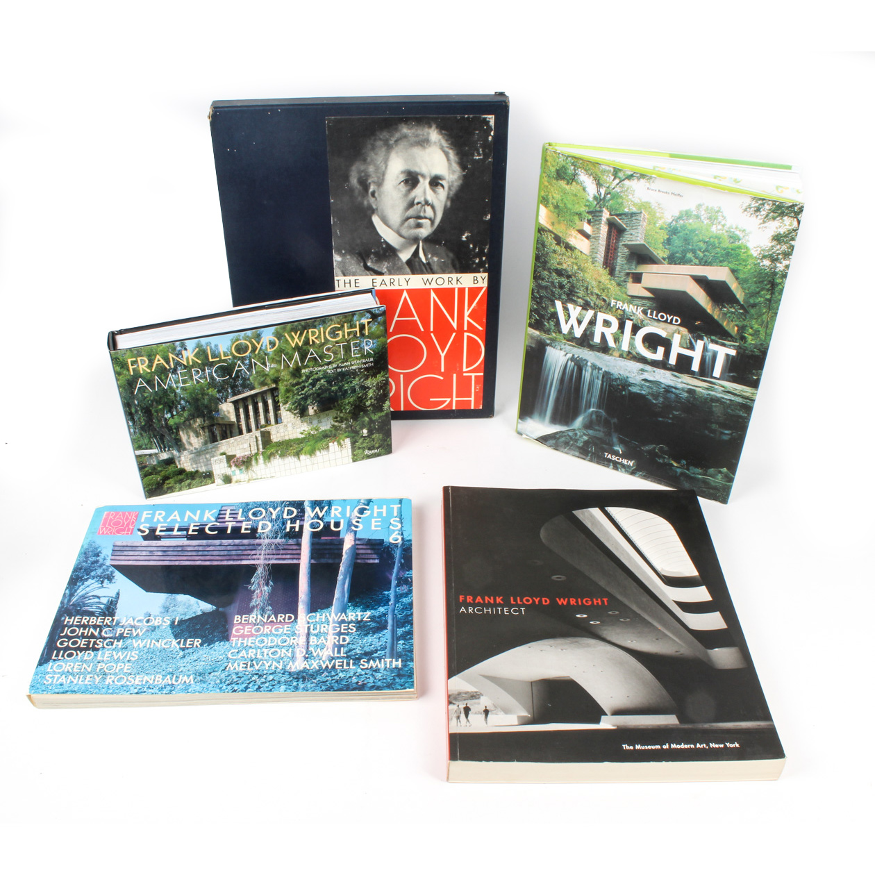 Collection of Frank Lloyd Wright Books
