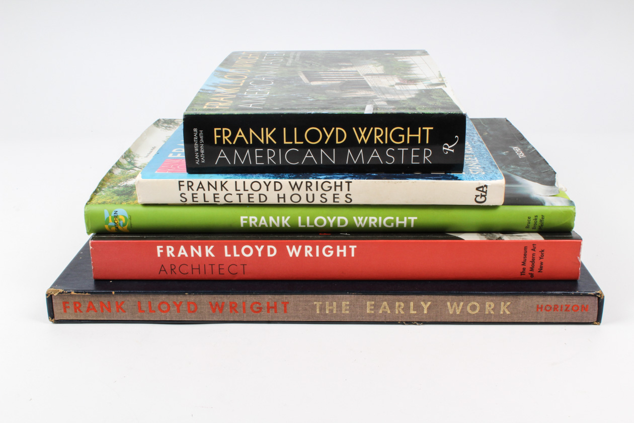 Collection of Frank Lloyd Wright Books