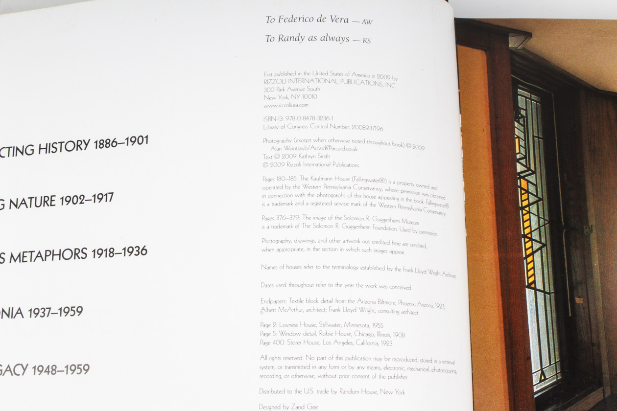 Collection of Frank Lloyd Wright Books